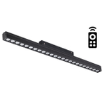 358624 SHINO NT21 064 черный Трековый низковольтный св-к диммируемый с ДУ, со сменой цв.температуры IP20 LED 3000~6500К 24W 48V FLUM