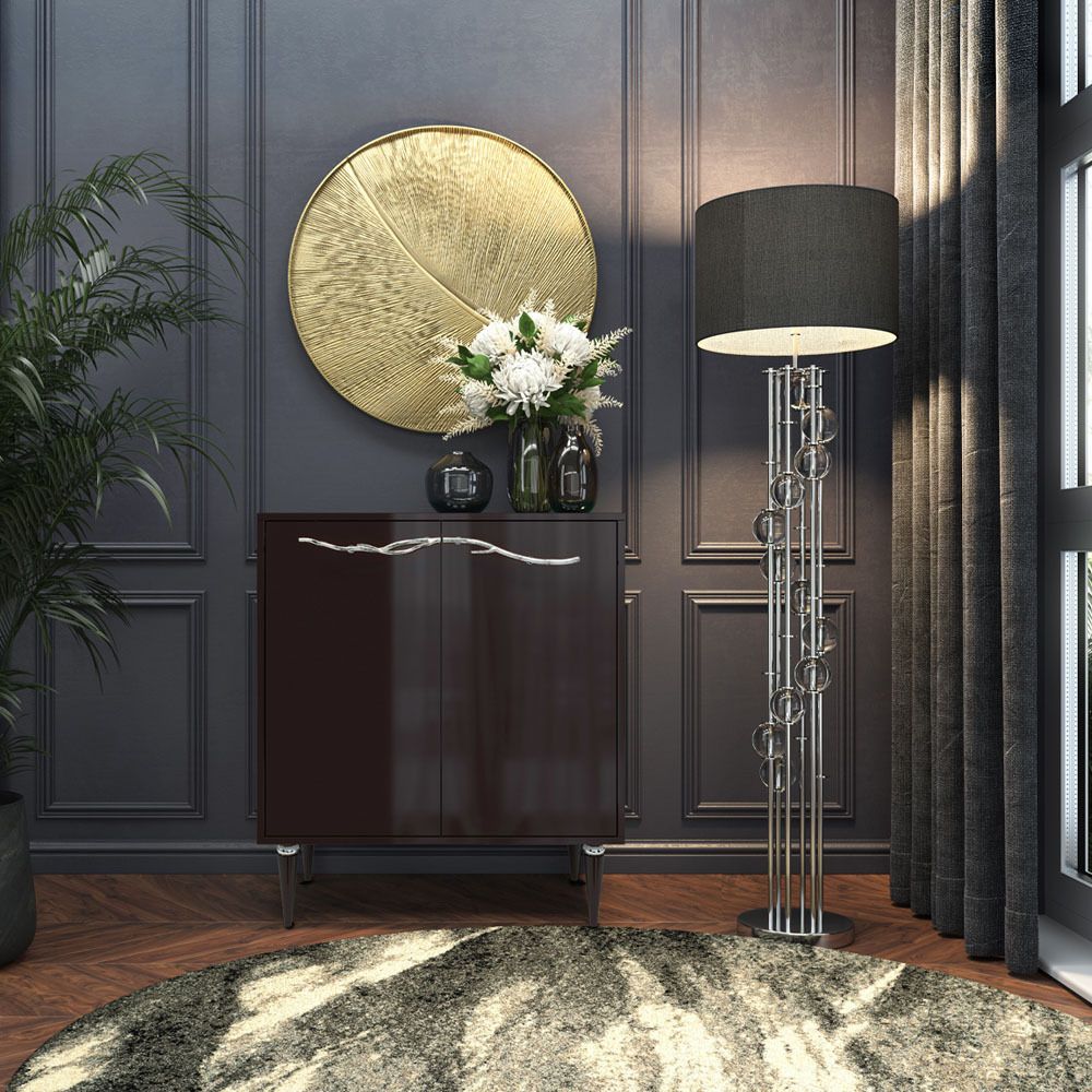 Комод Арт Колор Классик Сильвер с 2 полками Терпкий коричневый