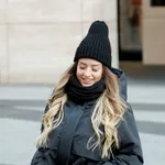 Шапка ko-ko-ko Утеплённая Черная