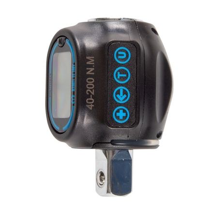 Цена на KING TONY (34417-1A) Динамометрический адаптер серии "DIGITAL", 1/2", 40-200 Нм, 4 предмета, кейс