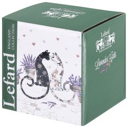 КРУЖКА LEFARD "ЛАВАНДОВЫЕ КОТЫ" 330 МЛ (КОР=24ШТ.)