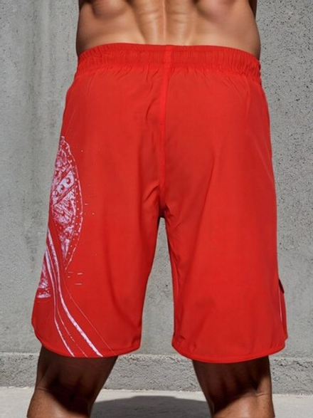 Шорты спортивные тренировочные LEGENDA Щит и Меч красный