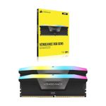 Оперативная память CORSAIR 32GB 6400МГц DDR5 CL32 DIMM (Kit of 2x16GB) XMP 3.0, Vengeance RGB Black