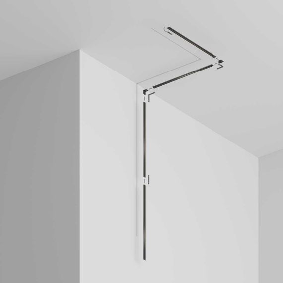 Шинопровод 1м Exility X встраиваемый под ГКЛ 12,5мм Maytoni Technical EXILITY X Busbar trunkings Exility X TRX239-421.12B