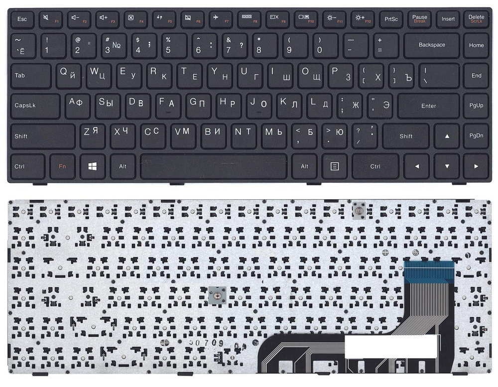 Клавиатура для ноутбука Lenovo IdeaPad 100-14IBY черная