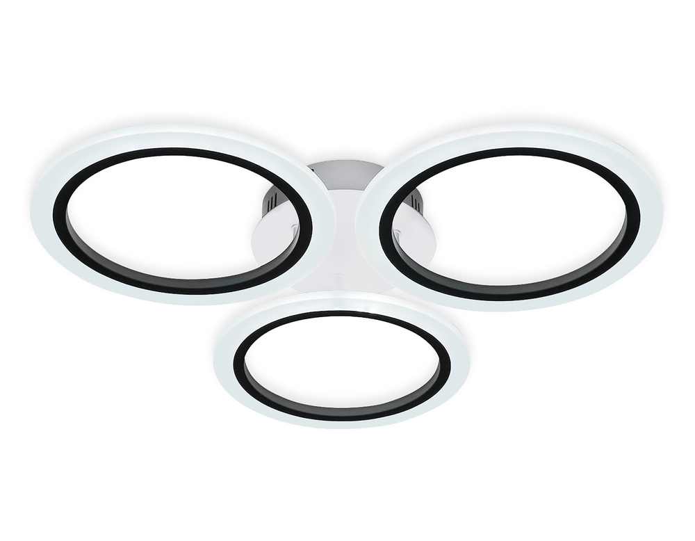 Потолочный светодиодный светильник с пультом FA4052/3 WH белый 4200K/3000/6400K 51W D580*80 (ПДУ ИК)