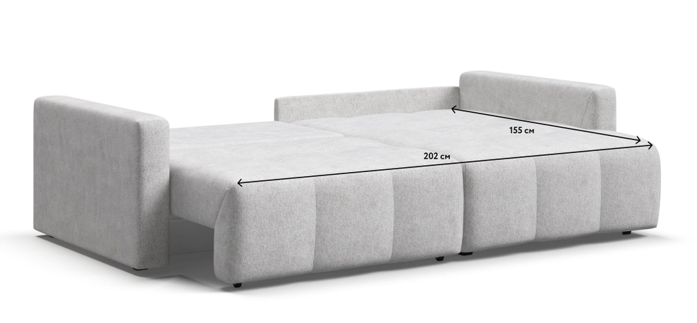 Угловой диван BOSS TREND Шенилл CLOUD милк