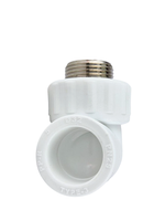 Угольник комбинированный PPR наружная резьба 32х1,  белый, РТП (40/10)