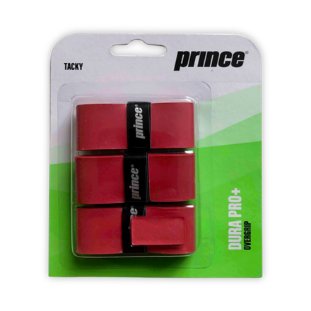 Овергрип Prince dura pro+  красный, 3шт/уп