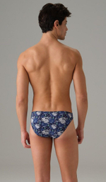 Мужские трусы-слипы с принтом в виде кроликов Doreanse Rabbit Island (Размер: M) (Цвет: темно-синий)