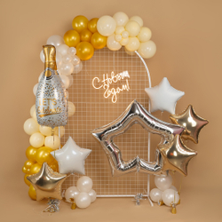 Световая надпись "С Новым Годом" теплый белый, 35х43см