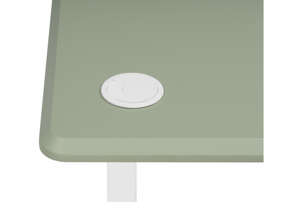 Компьютерный стол Woodville Маркос 120х75 зеленый, белый, ножки белые