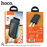 внешний аккумулятор на солнечной батарее Hoco DB51 8000 mah
