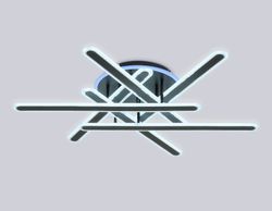 Ambrella Потолочный светодиодный светильник с подсветкой RGB с пультом Original FA8908