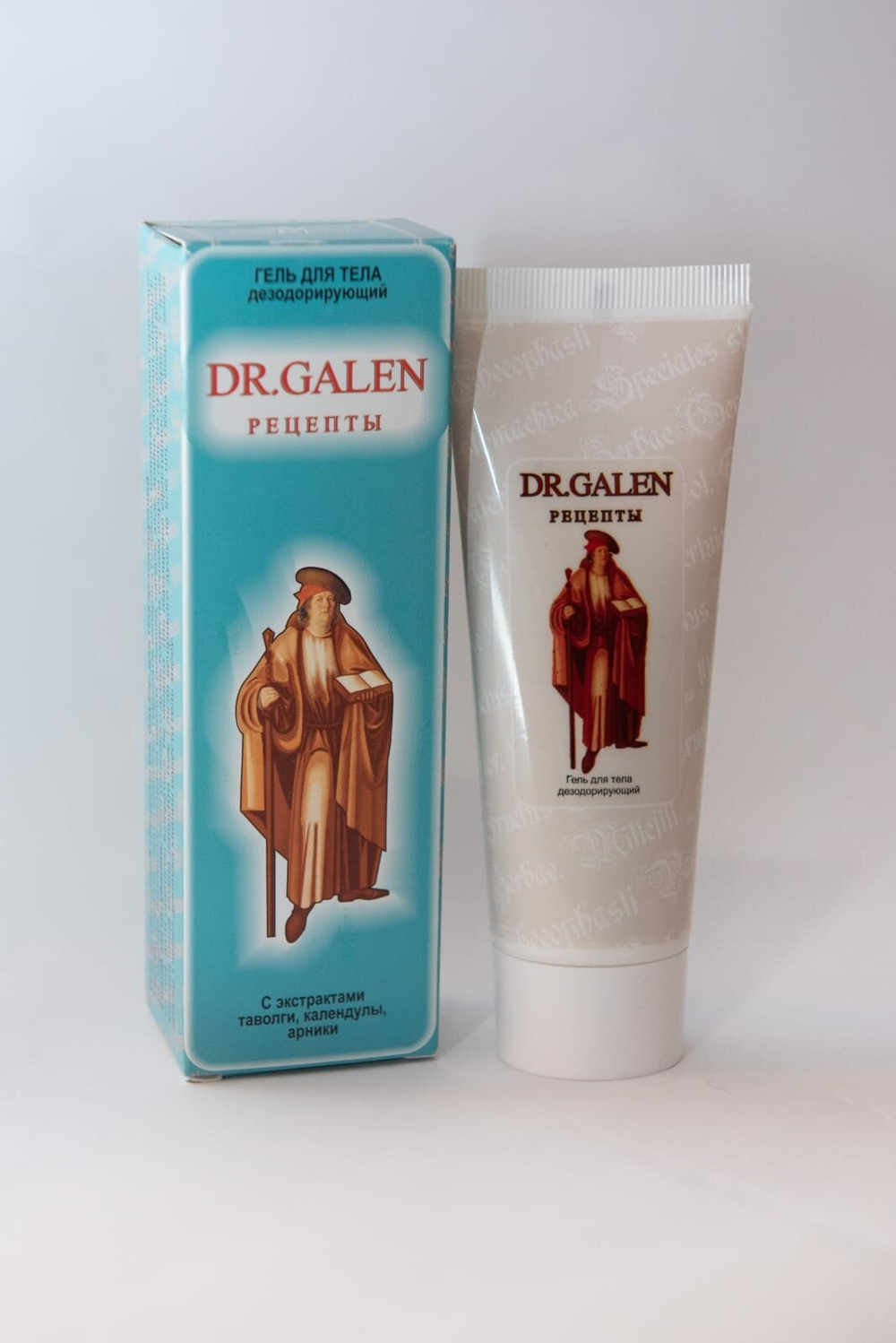 Гель «Рецепты Dr. Galen» для тела дезодорирующий антиперспирант для тела ("Секрет Парацельса") Леккос