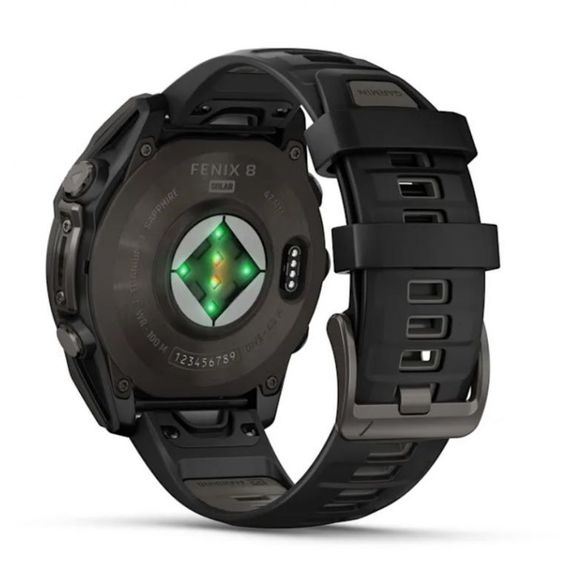 Garmin Fenix 8 Solar 47 мм Sapphire Carbon Gray — премиум-часы с зарядкой от солнца