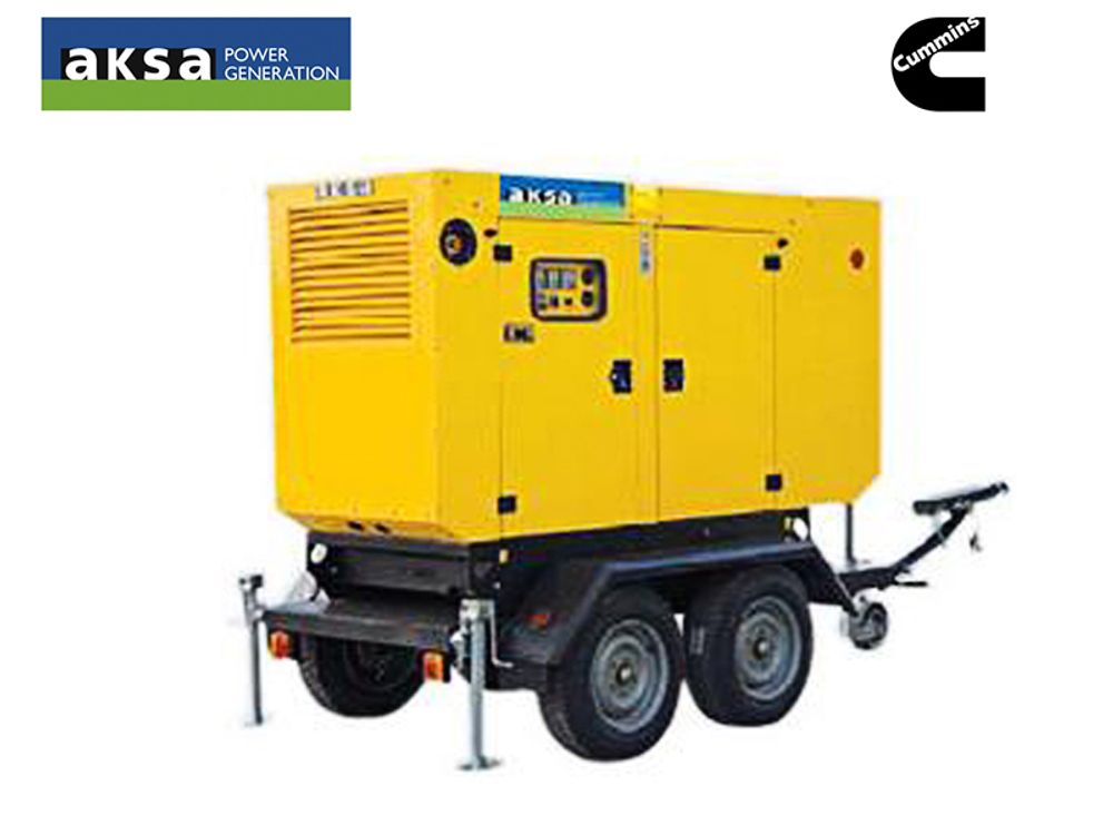 Дизельный генератор AKSA APD 110C на шасси