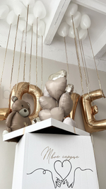 Набор шаров с коробкой-сюрприз «Медвежонок и любовь»