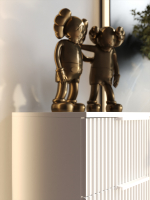 Комод Olympia для одежды, 4 ящика, цвет белый, габариты 45х90х40 см