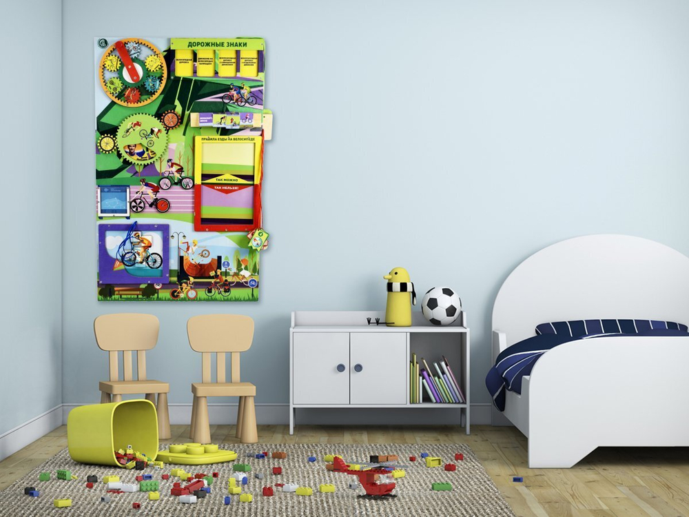 Дидактическая настенная панель серии Мир спорта