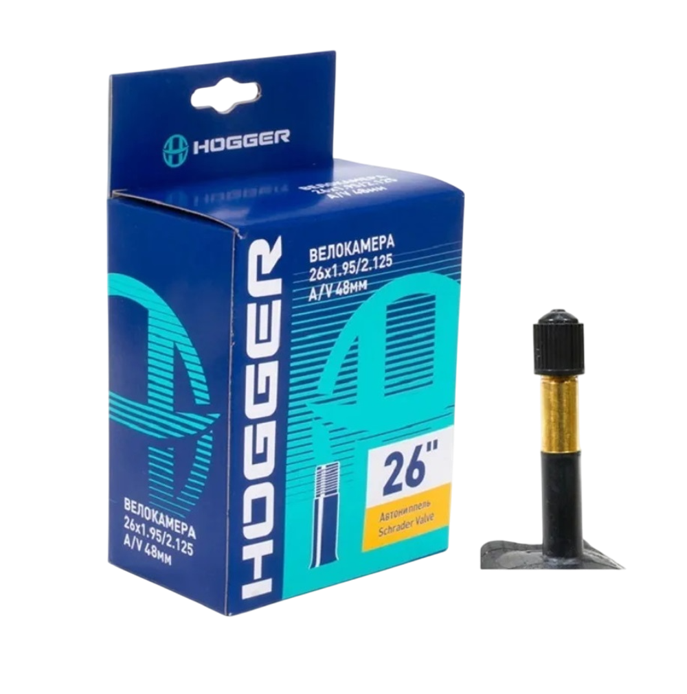 Камера HOGGER 26"х1.95/2.125 FV 48мм Presta с длинным ниппелем