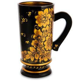 Народные промыслы ХЛ-034/3 Кружка «Трапезная» 200х100 (Хохлома)