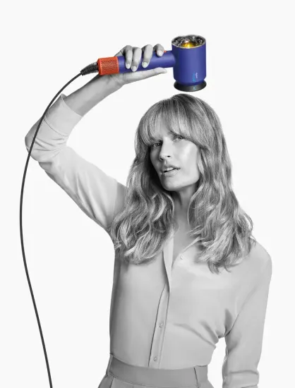 Фен Dyson NURAL HD16, Vinca Blue/Topaz (Винка/Топаз) + с подарочным чехлом UK