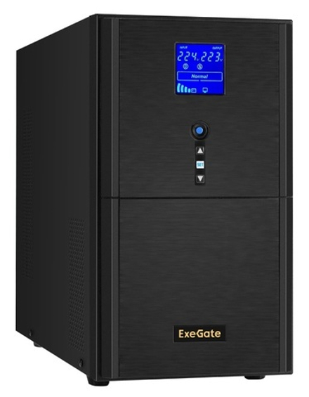 Источник бесперебойного питания  Exegate SineTower SZ-3000.LCD.AVR.3SH.1C13.RJ.USB