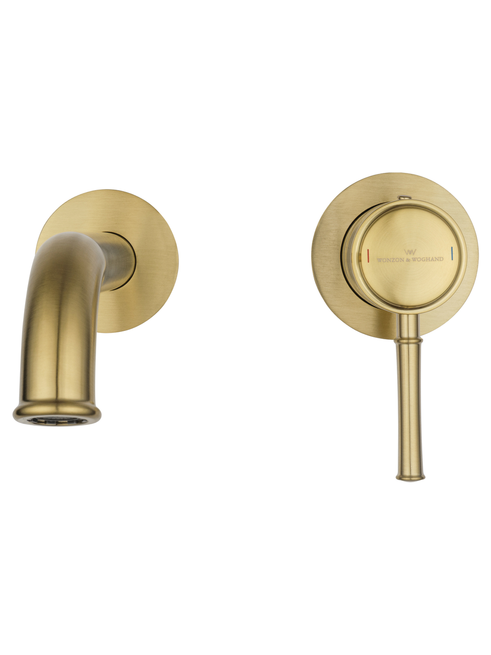 Смеситель для раковины встраиваемый WONZON & WOGHAND TOR, Брашированное золото (WW-88869073-BG)