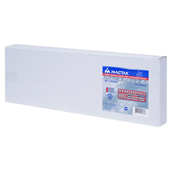 МАСТАК (5-003222) Набор торцевых головок 3/8” с принадлежностями, ложемент, 22 предмета