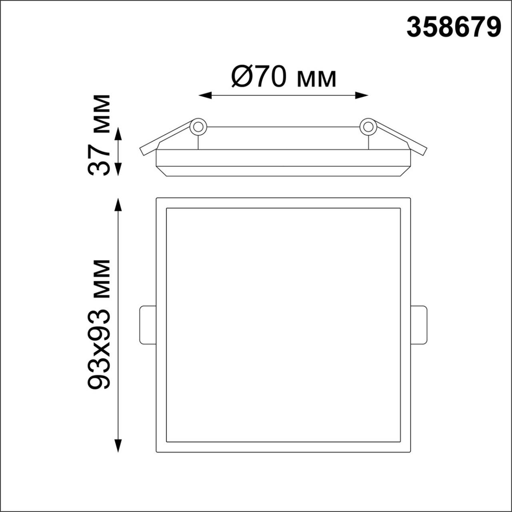 358679 SPOT NT21 524 белый Светильник встраиваемый влагозащищенный IP54 LED 4000K 8W 100-240V PANDORA