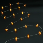 Гирлянда для дома «Олень» (3,2*1,8см) на батарейках 2,0 м 20 ламп LED, 1 реж., IP-20, Теплый белый (батарейки CR2032)