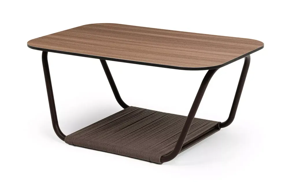 "Гранада" журнальный стол 90х60см из HPL, цвет "дуб"