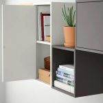 Комбинация для хранения - EKET IKEA/ ЭКЕТ ИКЕА,  175х70 см,  коричневы/белый/желтый/зеленый