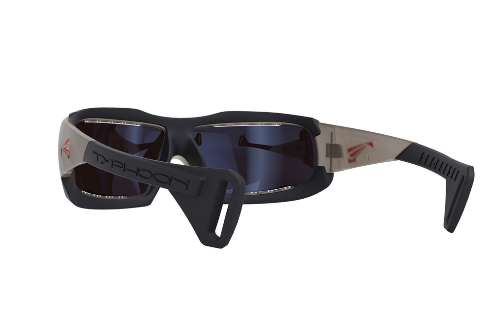 Спортивные очки LiP Typhoon / Trans. Grey - Black / Zeiss / PA Polarized / Pacific Blue Lens
