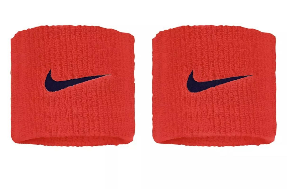 Напульсник теннисный Nike Swoosh 2P - Оранжевый