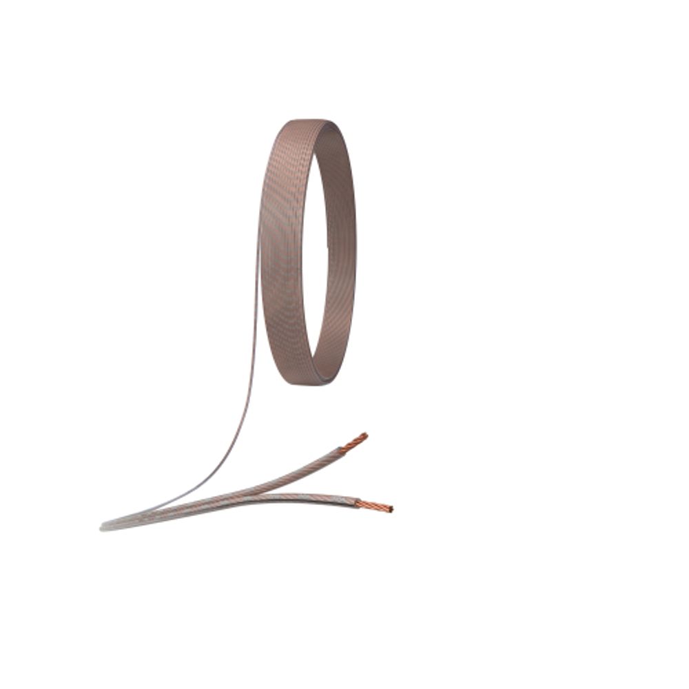 Акустический кабель ЭРА 2х0,25 мм2 прозрачный, 100м | Акустический кабель