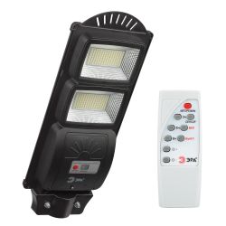 ЭРА Консольный светильник на солн. бат.,SMD, 40W, с датч. движ., ПДУ, 700lm, 5000К, IP65 | Уличное освещение на солнечных батареях