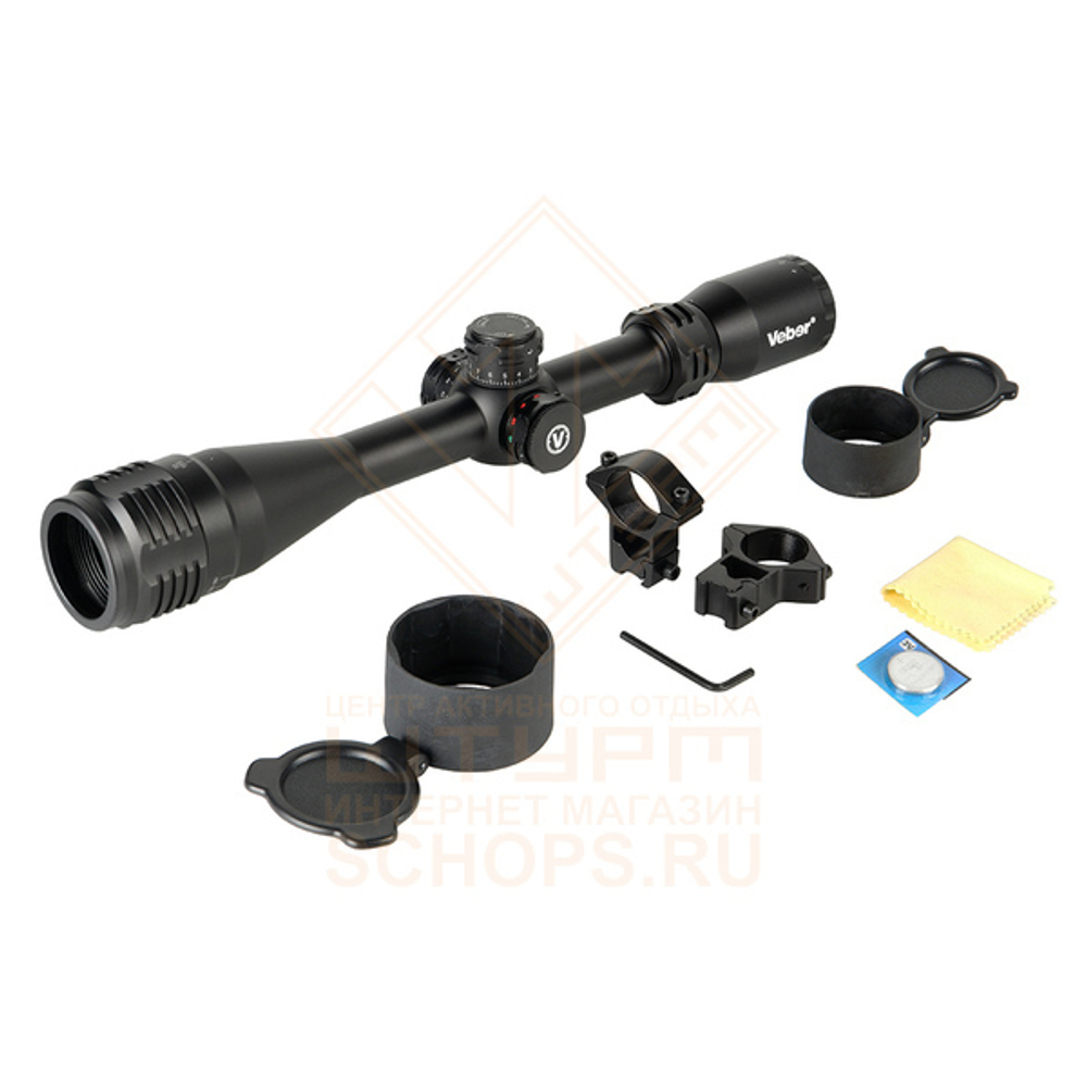 Прицел оптический Veber Black Fox 4-16X40 AOE RG