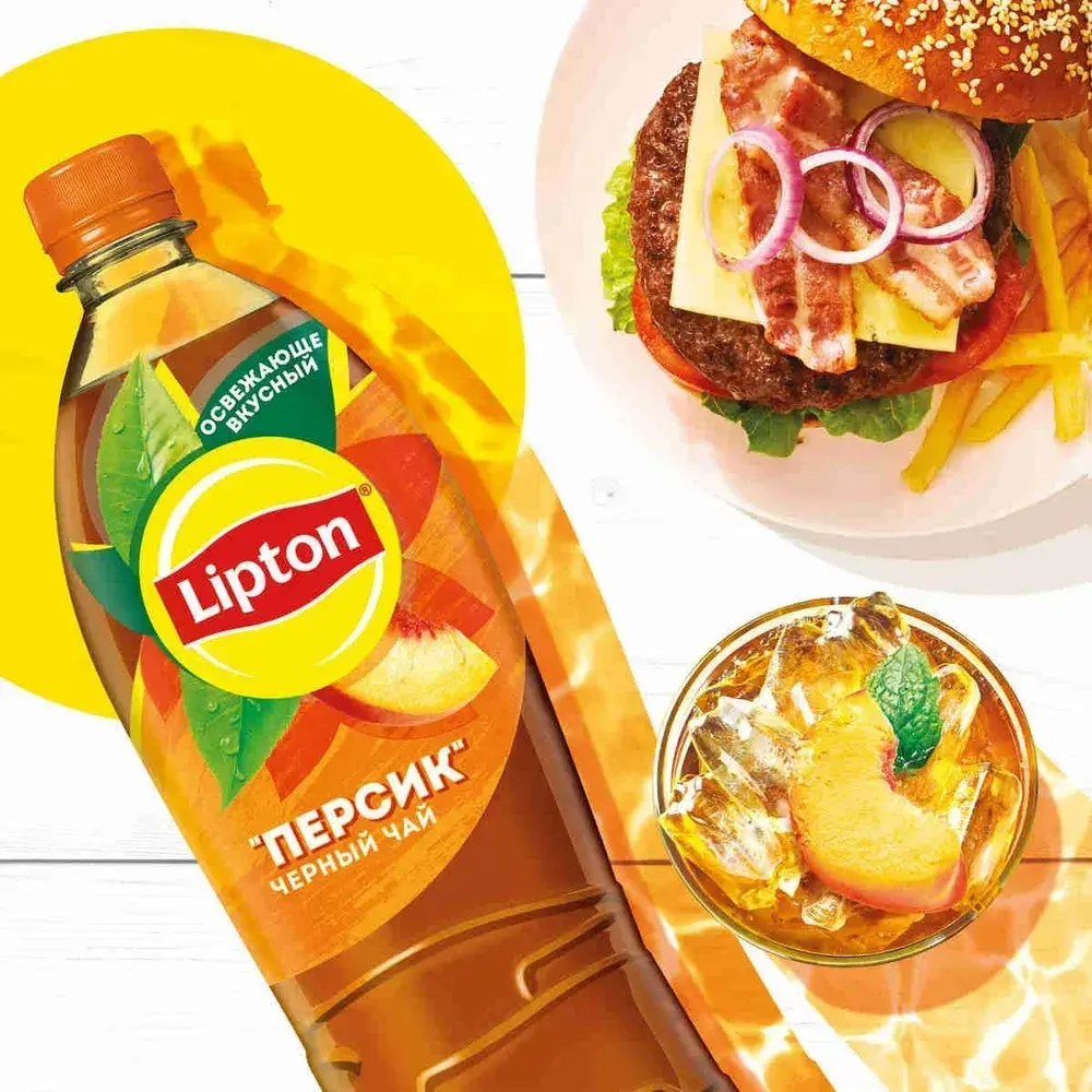 Холодный чай Персик 1 л, Lipton