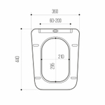 Сиденье для унитаза  WAVE ВОЯЖ/LETI дюропласт, микролифт, БЕЛЫЙ