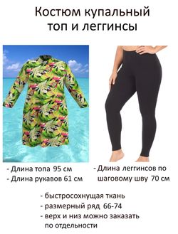 Купальный костюм 17260-17258 салатовый