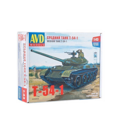 Сборная модель AVD Средний танк T-54-1, 1/43