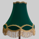 ретро абажур улыбка зеленый