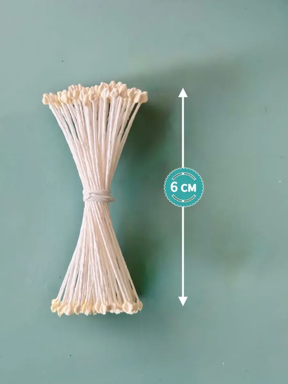 Тычинки реалистичные светло-желтые (2 пучка)