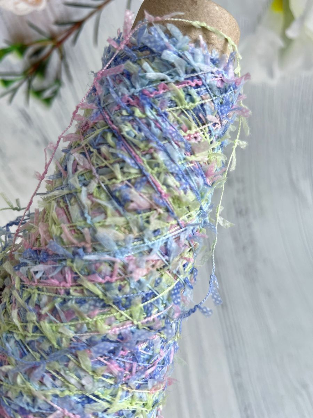 пряжа для вязания травка пушистая реснички