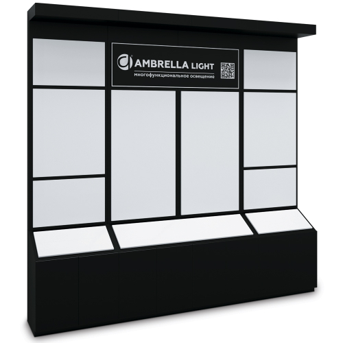 Бренд-зона 4-секционная L2800*W400*H2700mm