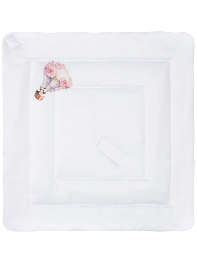 Зимний конверт-одеяло на выписку &quot;Панда на воздушном шаре&quot; без пледа 300 гр/м2