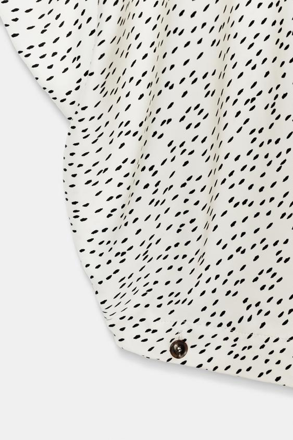 ZARA ДРАПИРОВАННЫЕ БРЮКИ С ПРИНТОМ — ZW COLLECTION, ЭКРЮ/ЧЕРНЫЙ