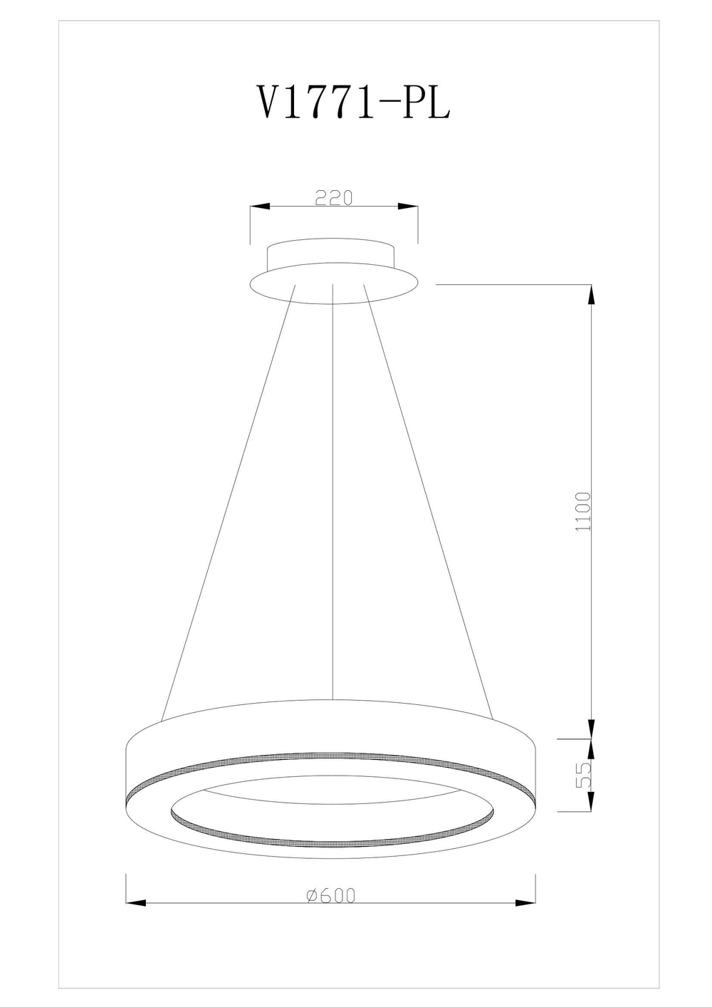 Светодиодная подвесная люстра Moderli V1771-PL Viso